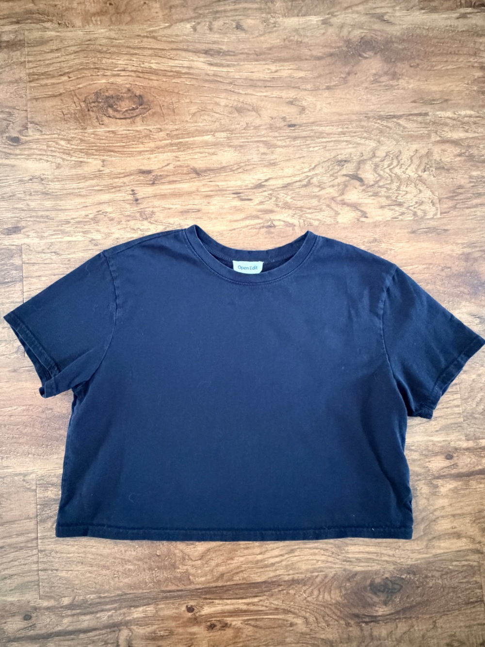 Nordstrom Open Edit Black crop top